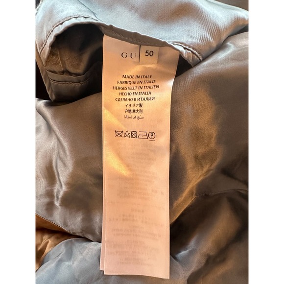 Gucci Navy Mini Logos Embroidered Jacket - Picture 4 of 6